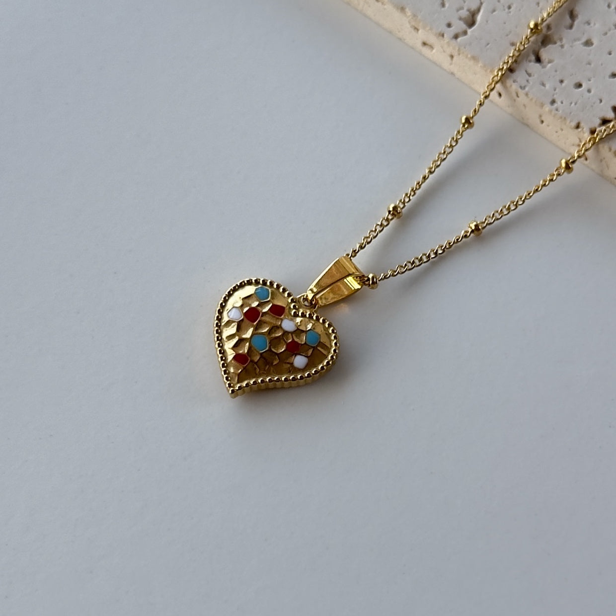 Colourful Heart Necklace