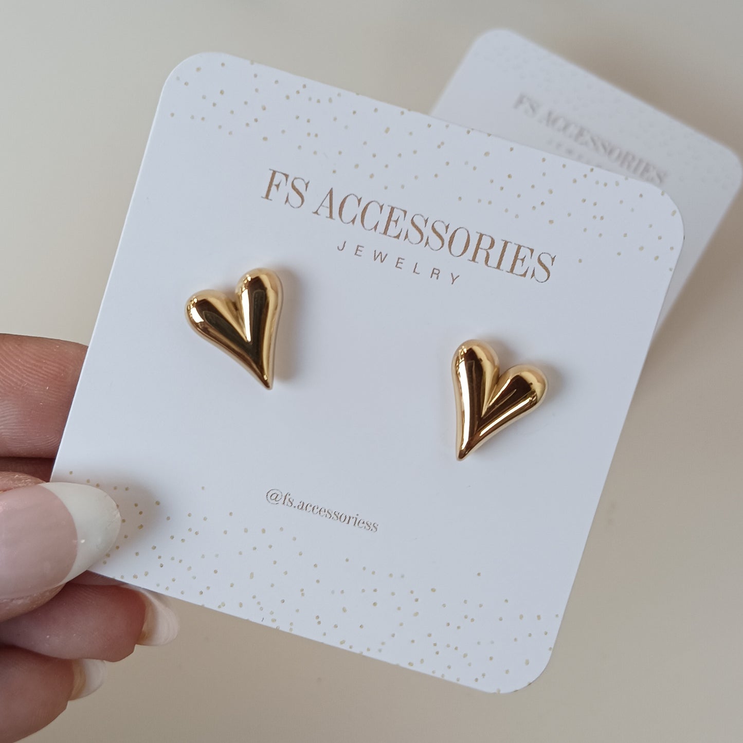 Heart Stud Earrings