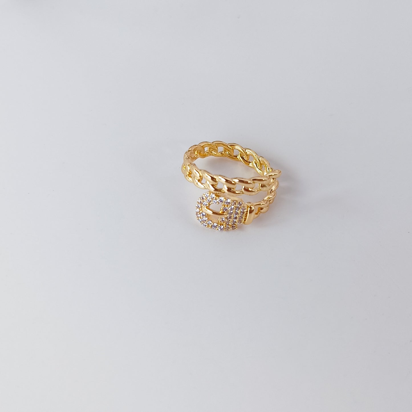 Belt Zirconia Adjustable Ring