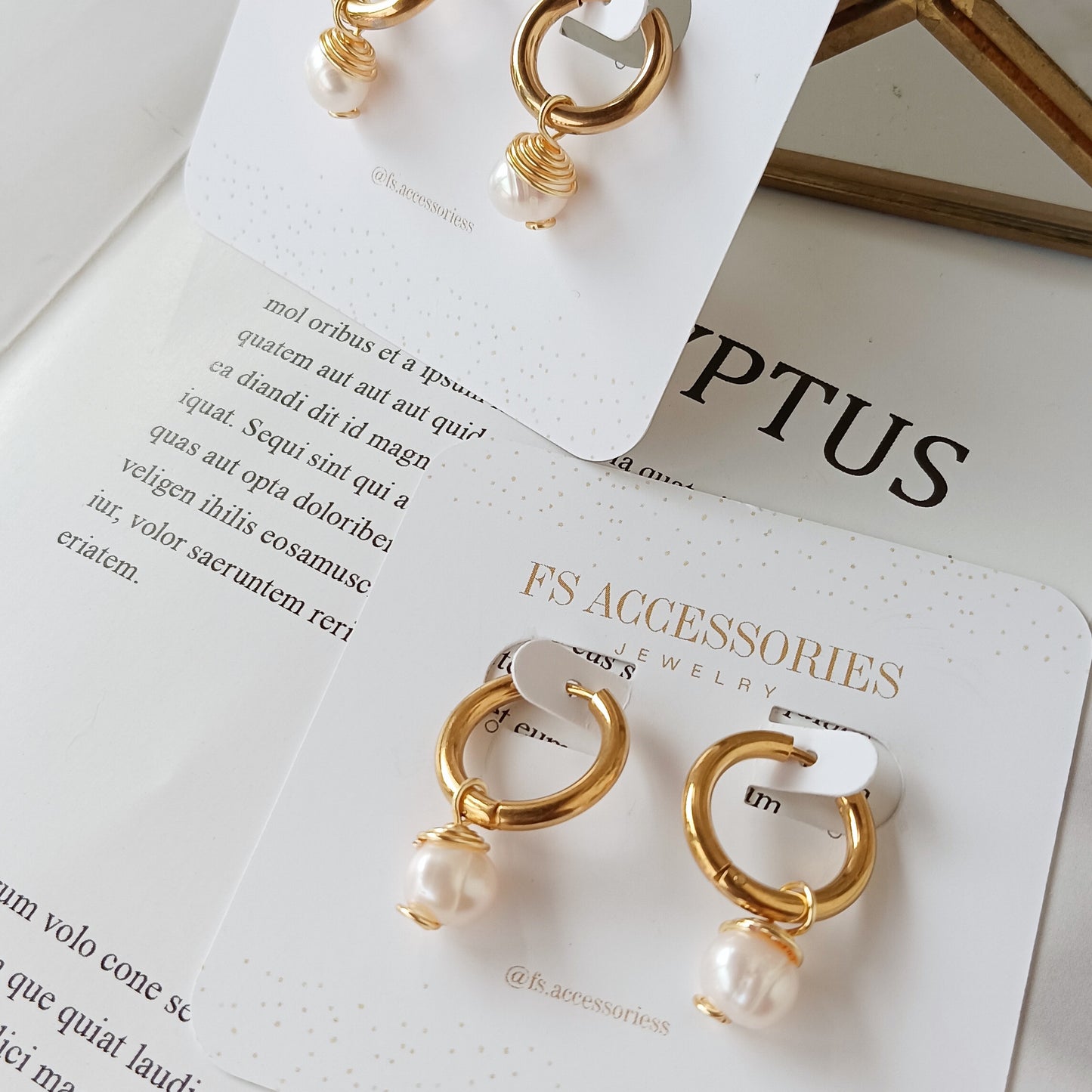 Pearl Trinket Hoops
