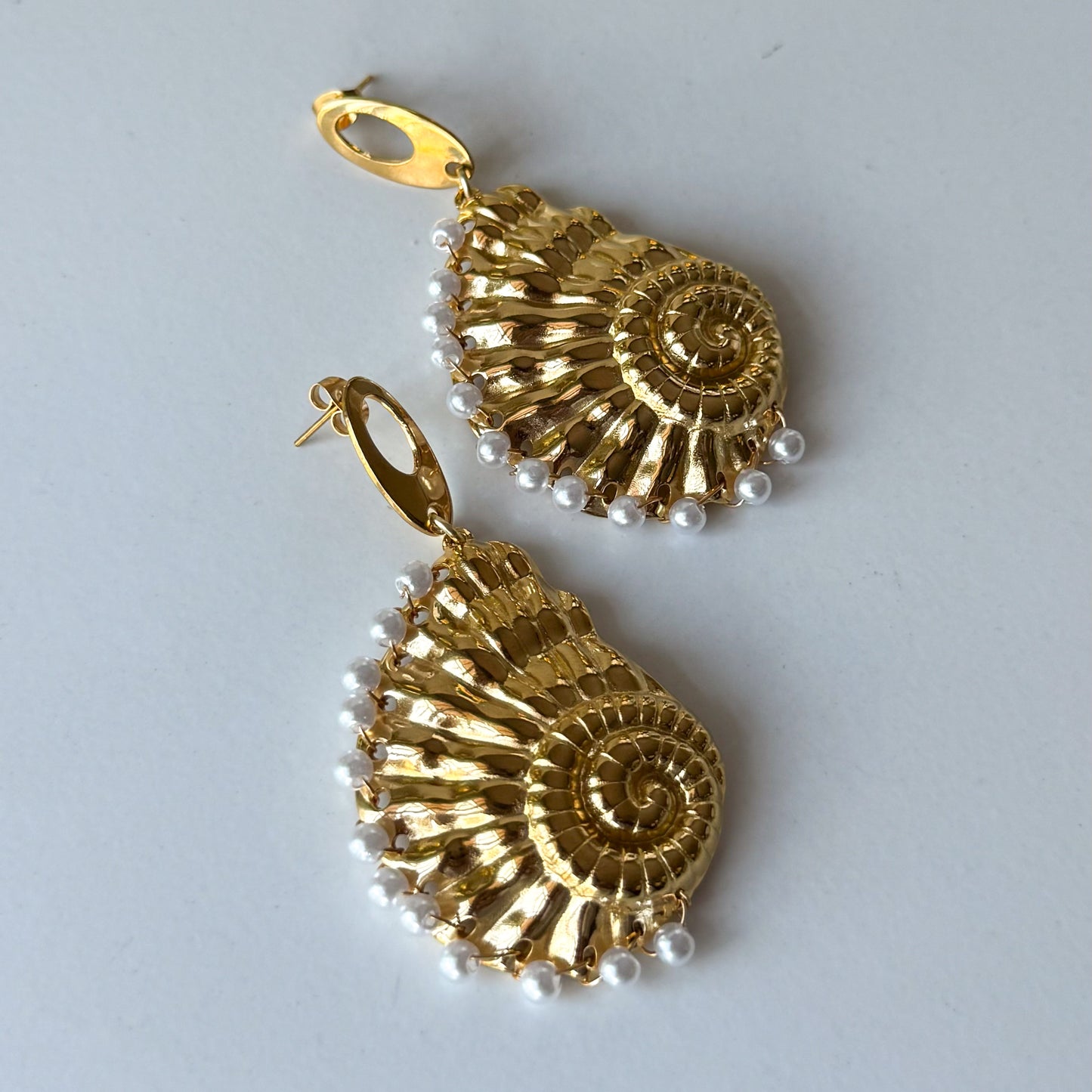 Half Seashell Earrings