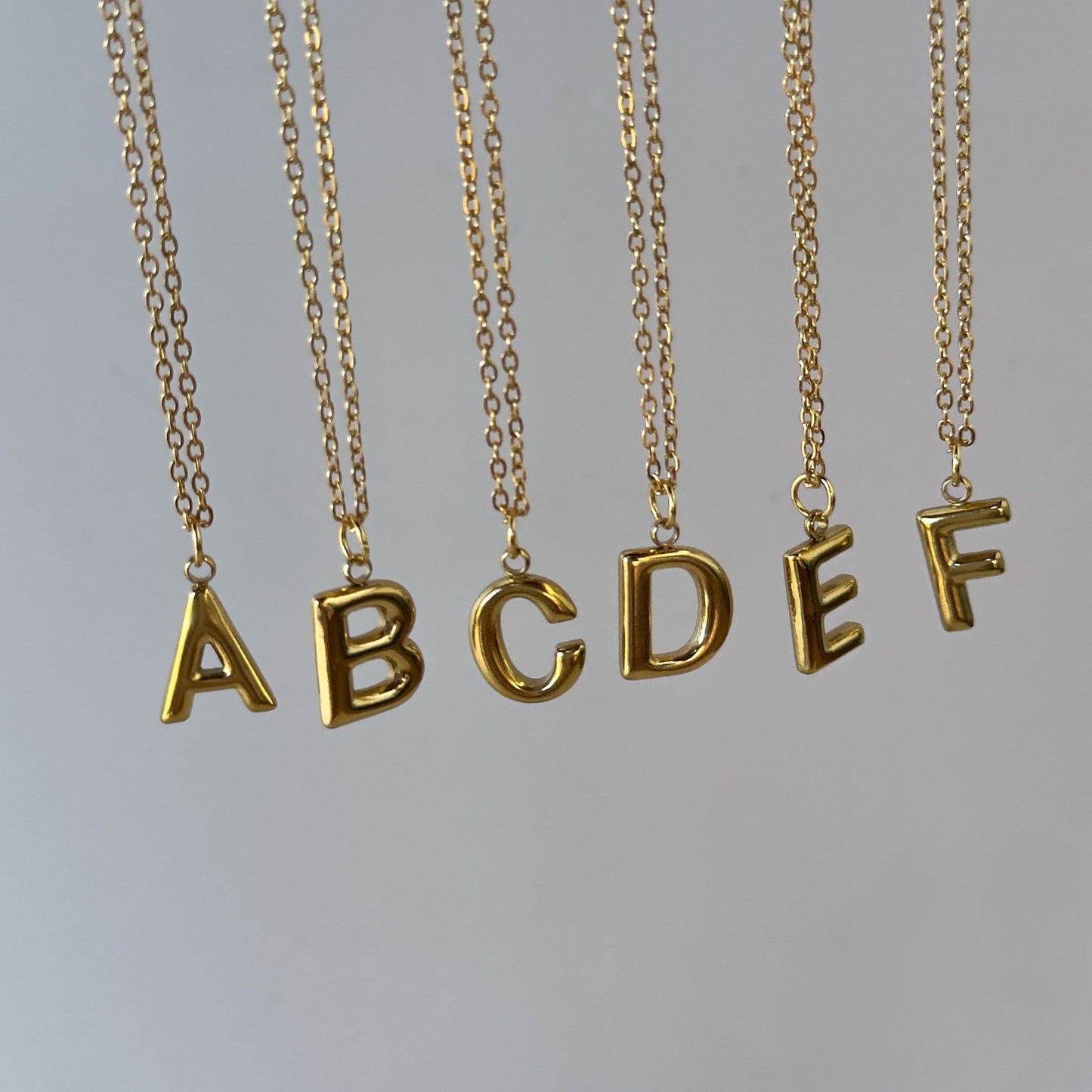 Mini Bubble Initial Necklace