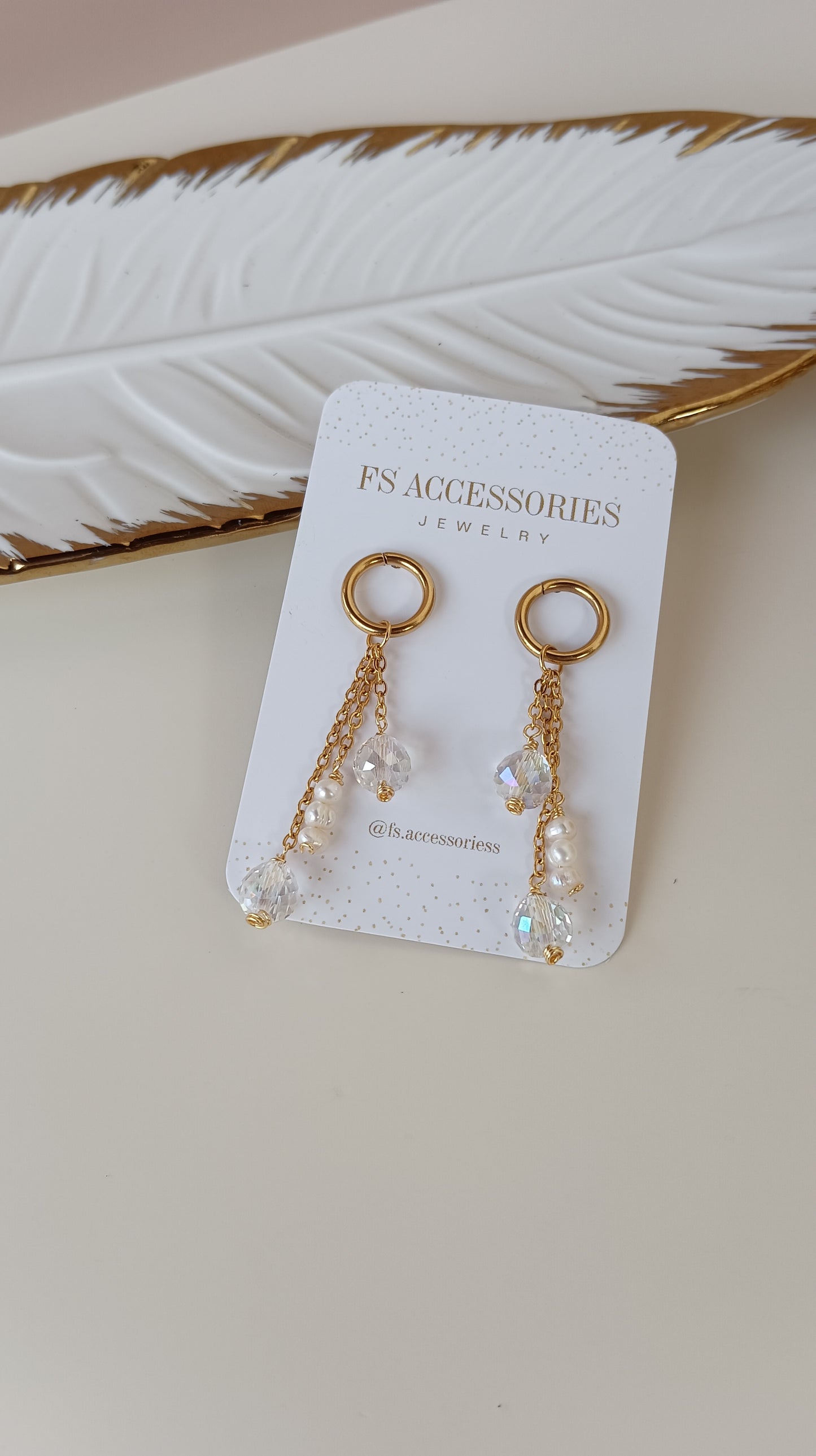 Beaded Freshwater Pearl Earrings #9