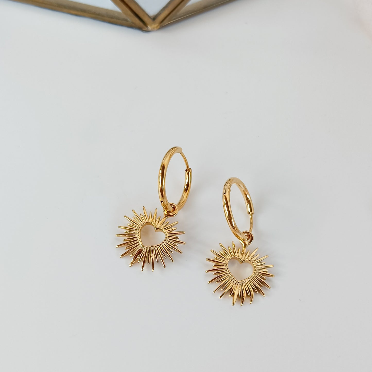 Heart Sun Hollow Hoops