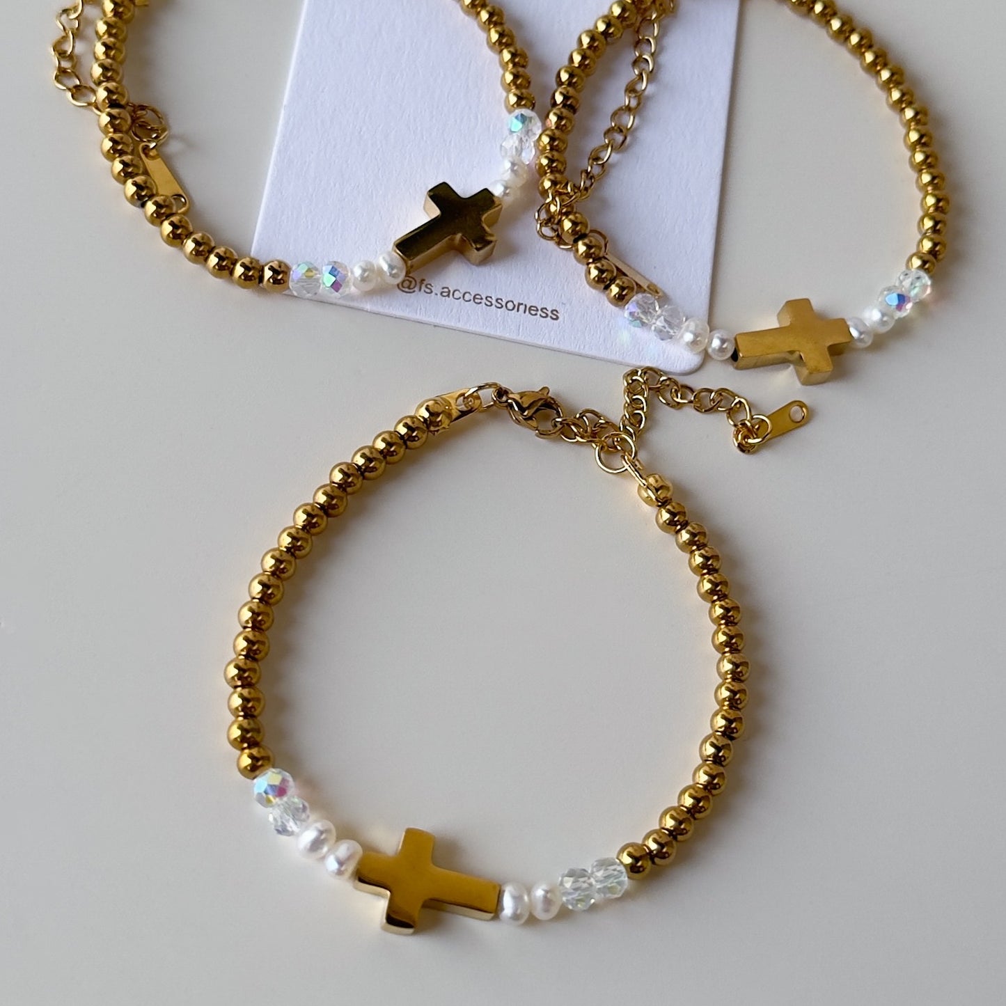 Cross Beaded Bracelets