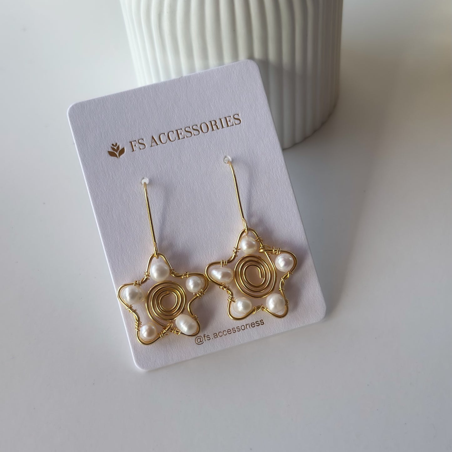 Starfish Pearl Earrings