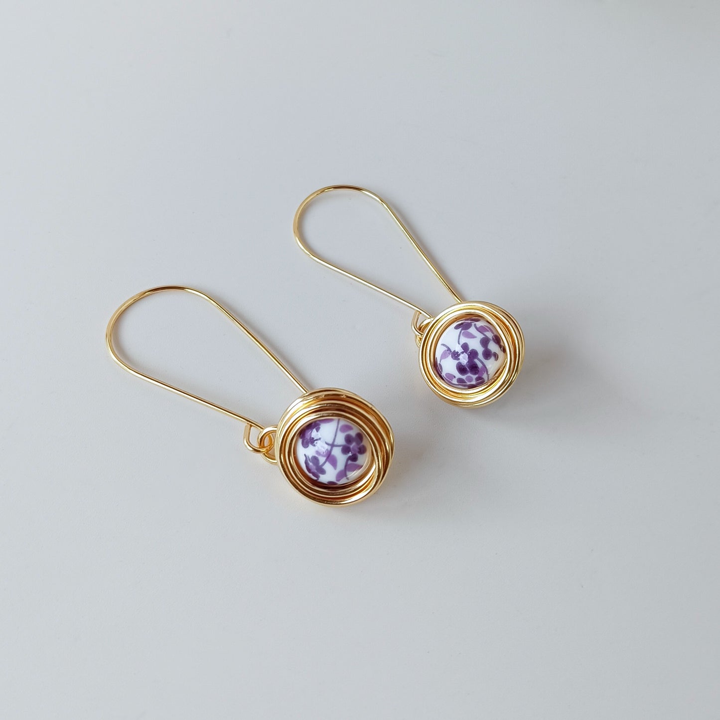 Ceramic Wrapped Earrings