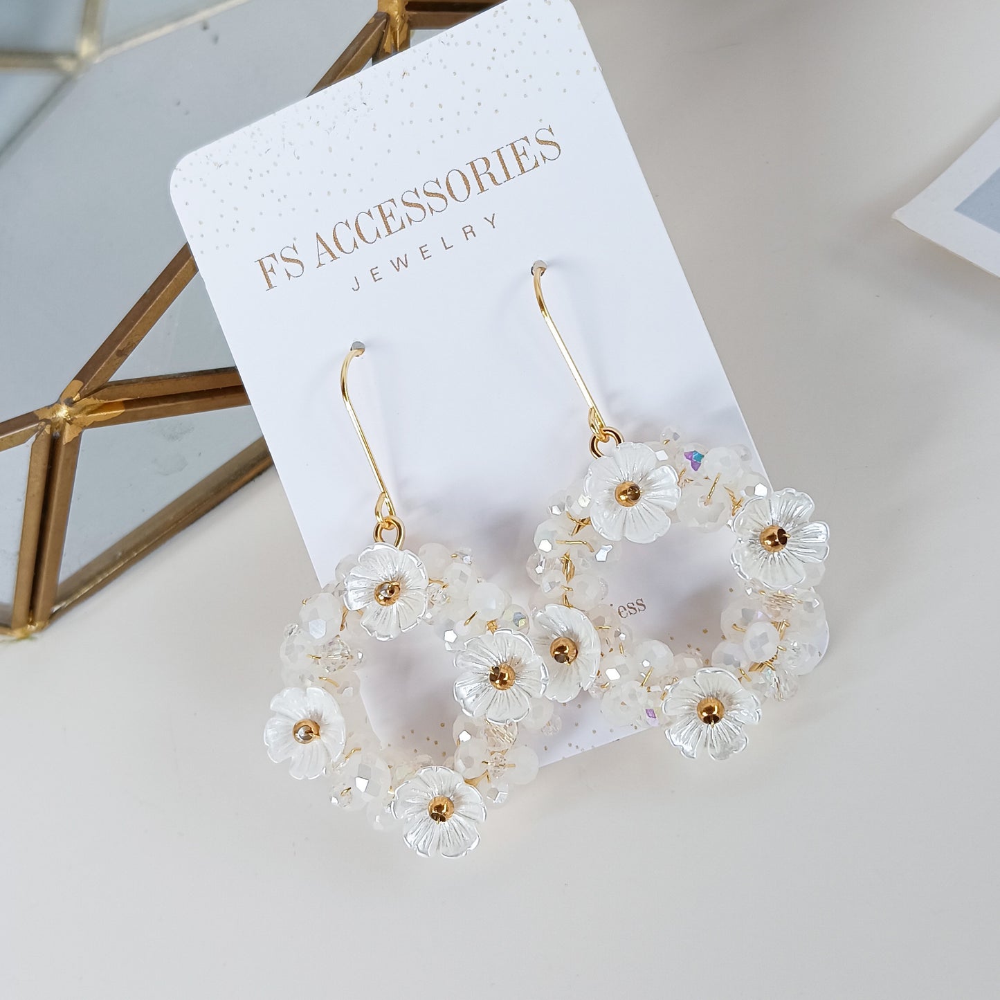 Floral Circle Earrings