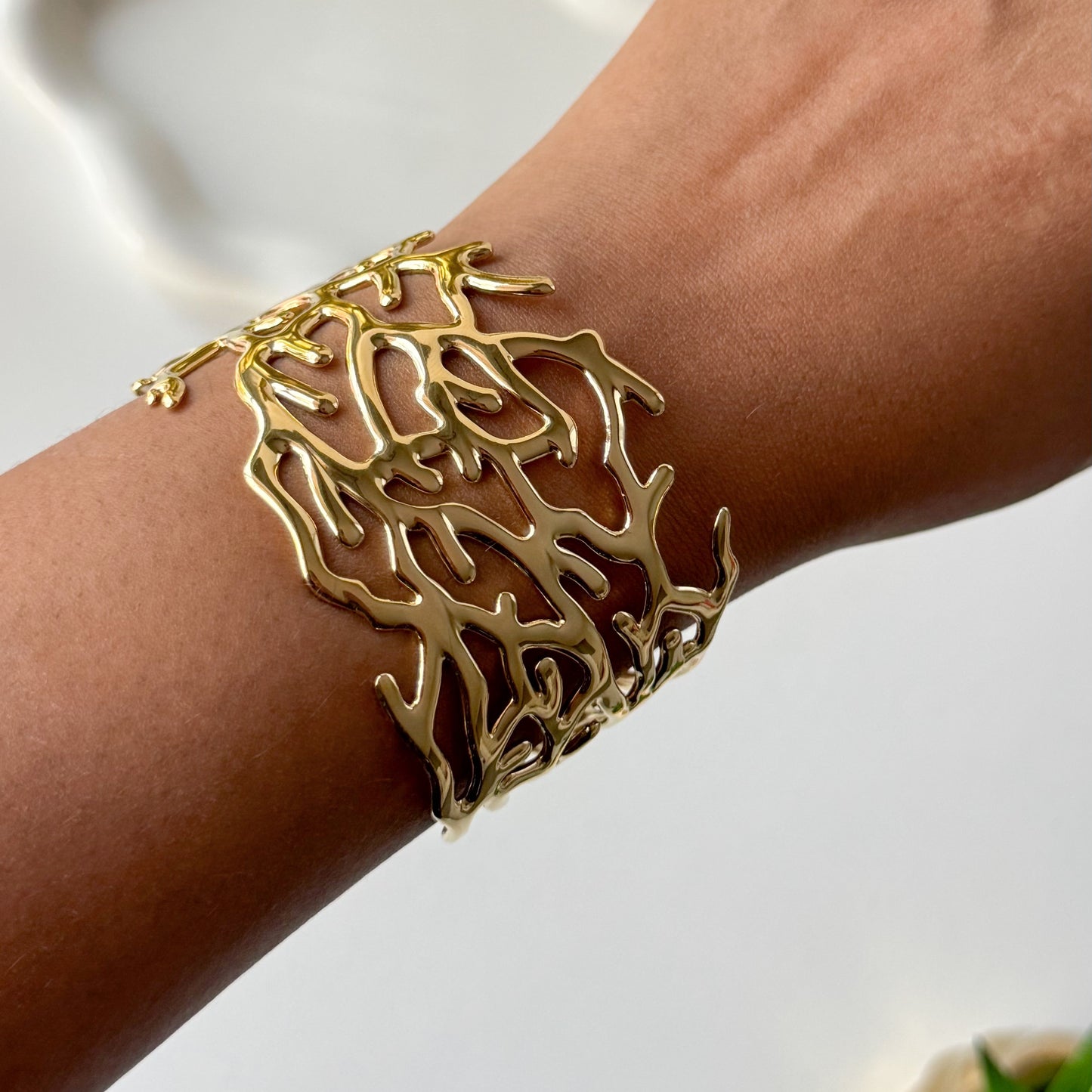 Coral Open Cuff