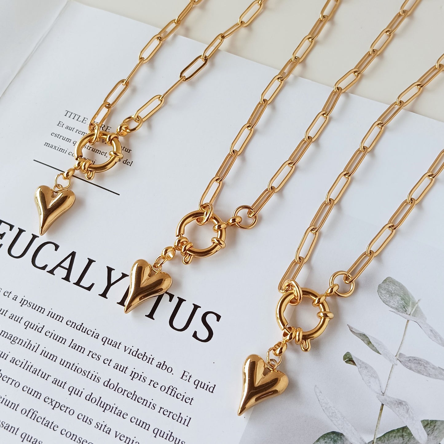 Paperclip Heart chain