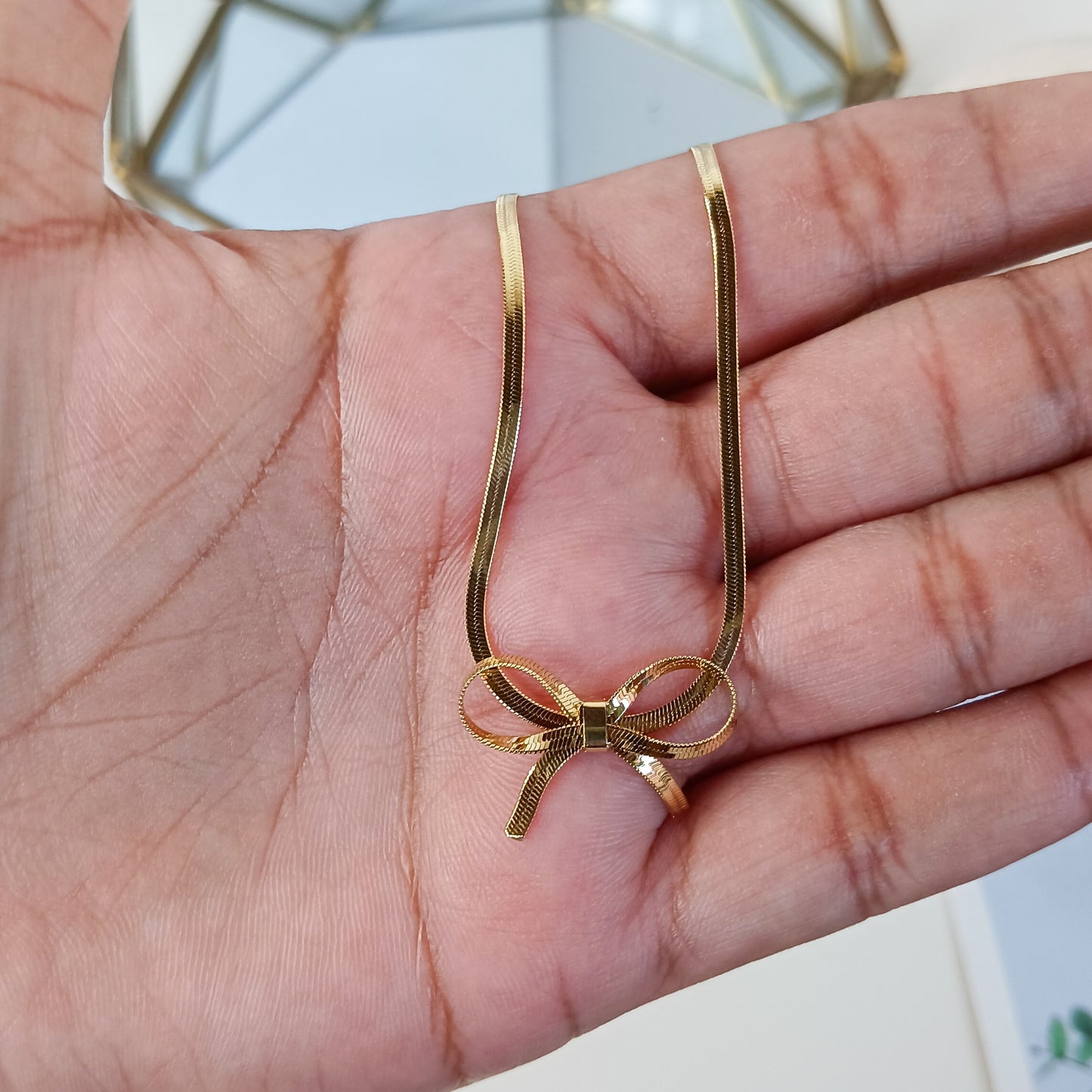 Snake Bowknot Necklace