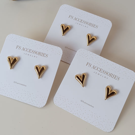 Heart Stud Earrings