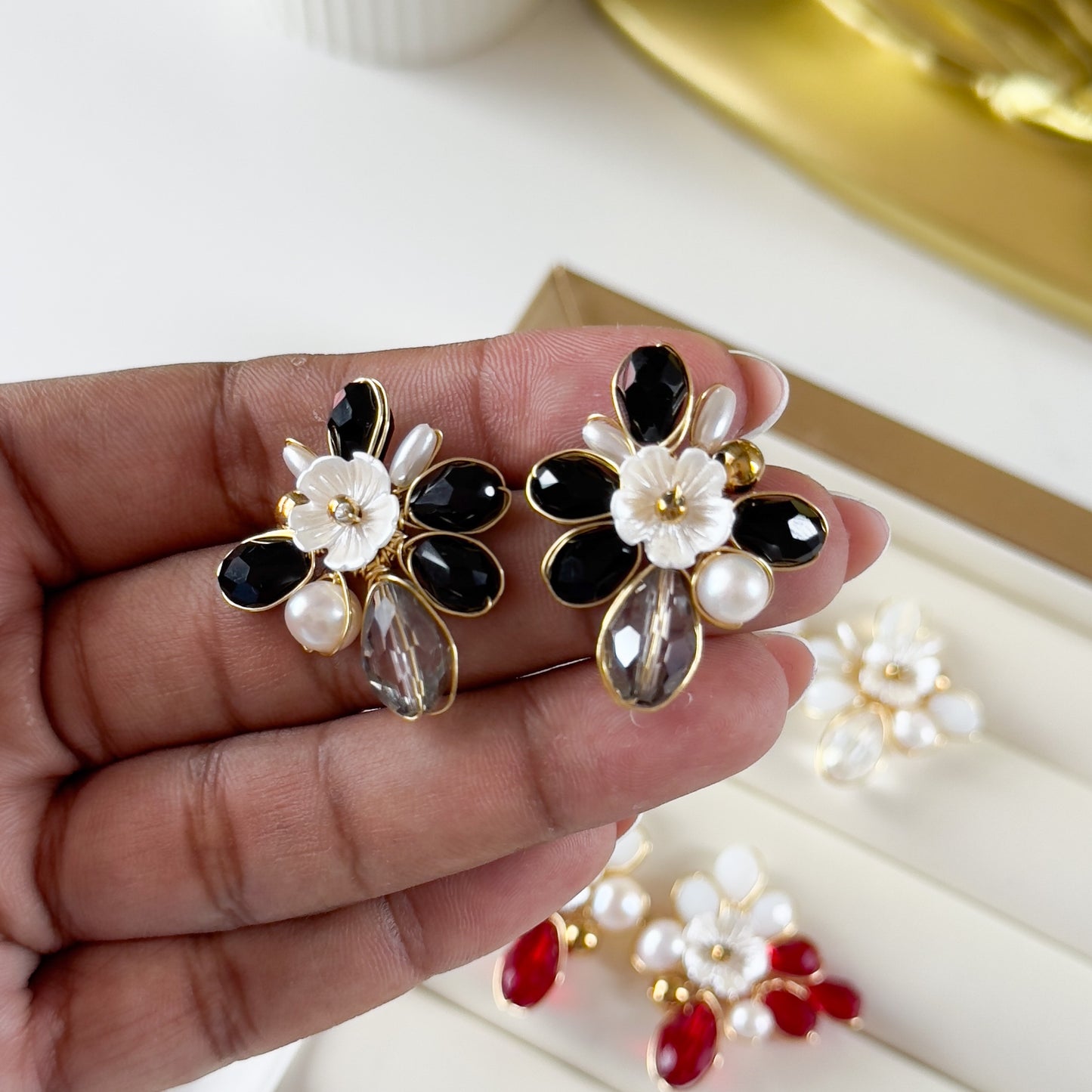 Amanda Flower Studs