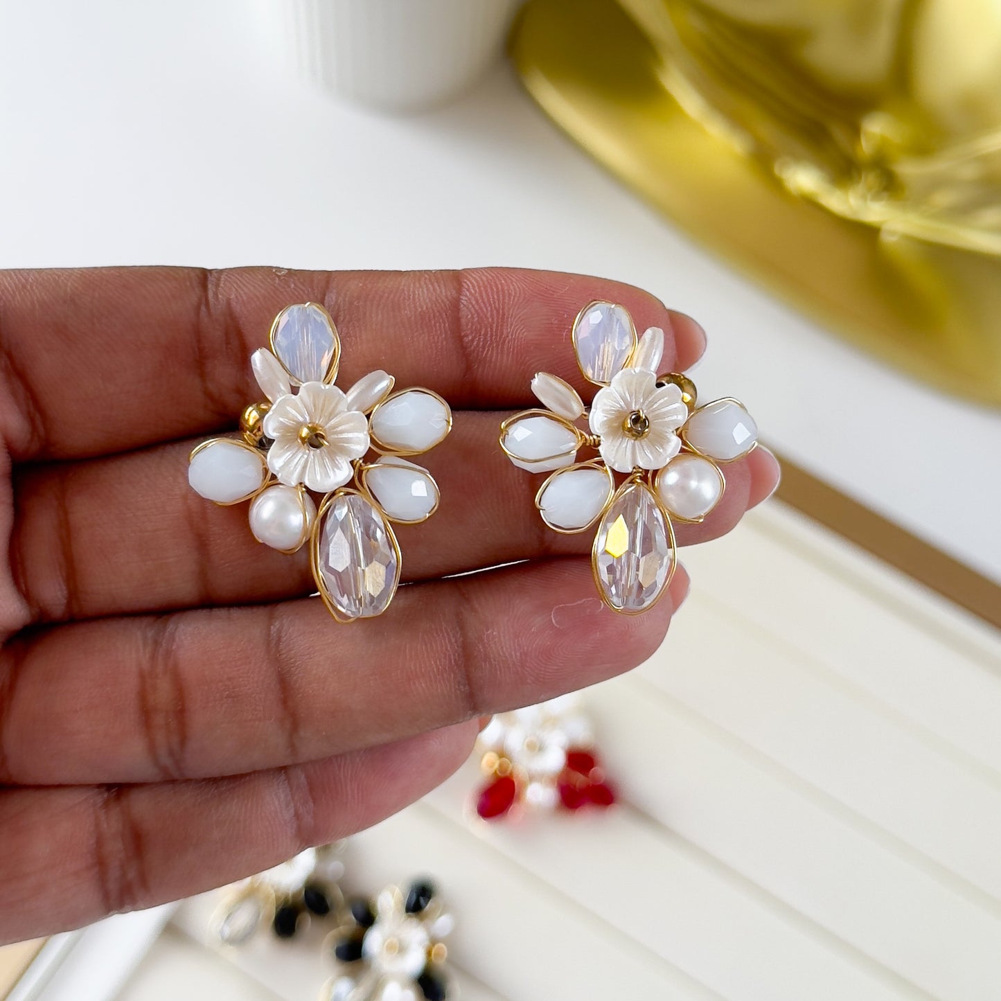 Amanda Flower Studs