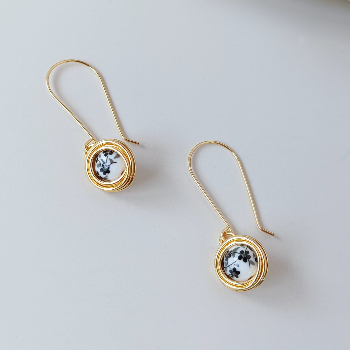 Ceramic Wrapped Earrings