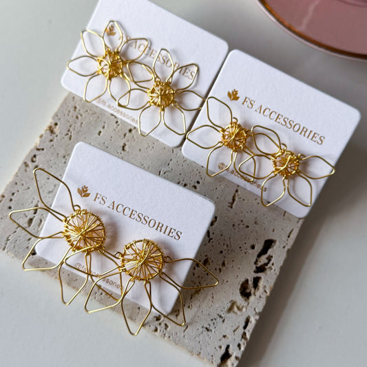 Half Daisies Studs