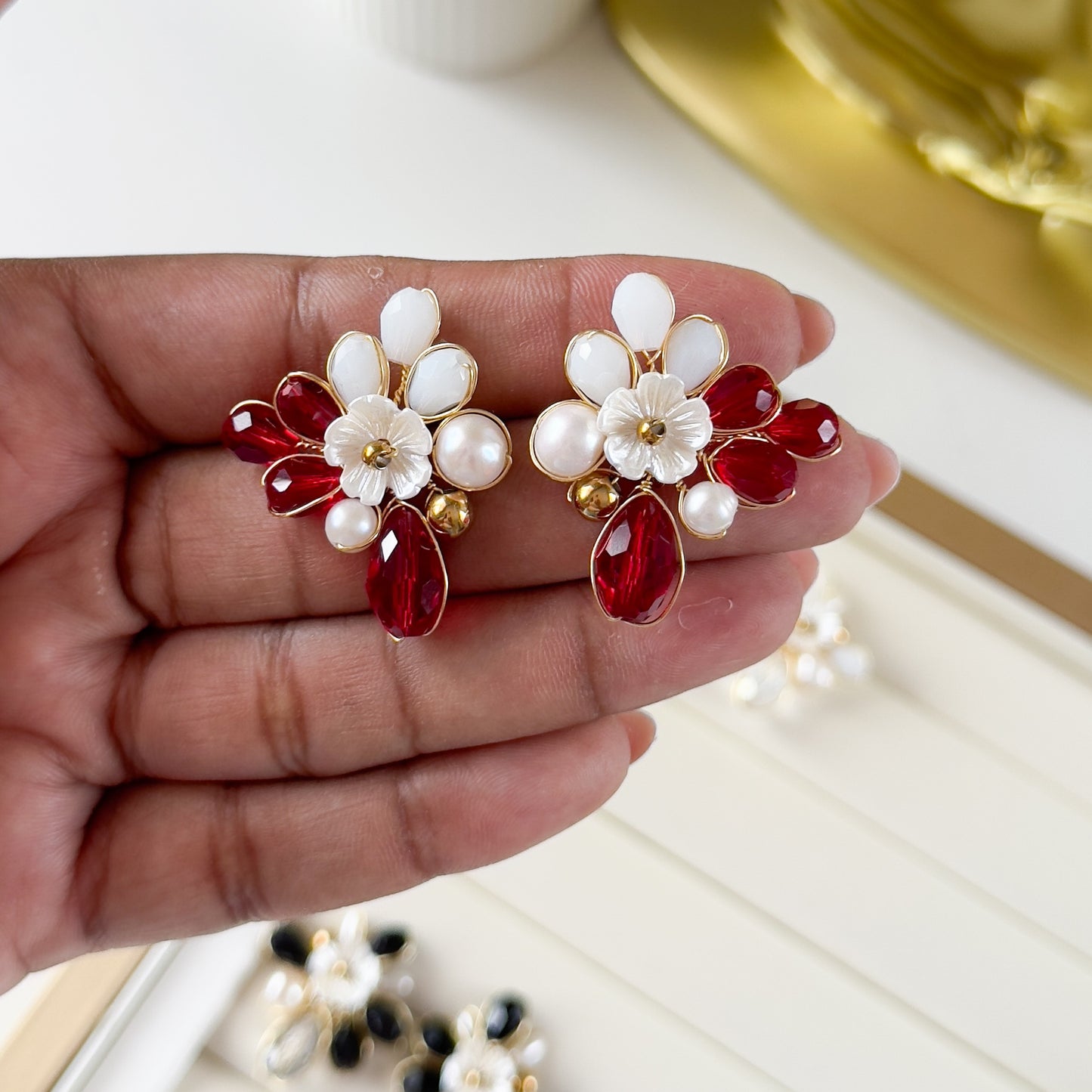 Amanda Flower Studs