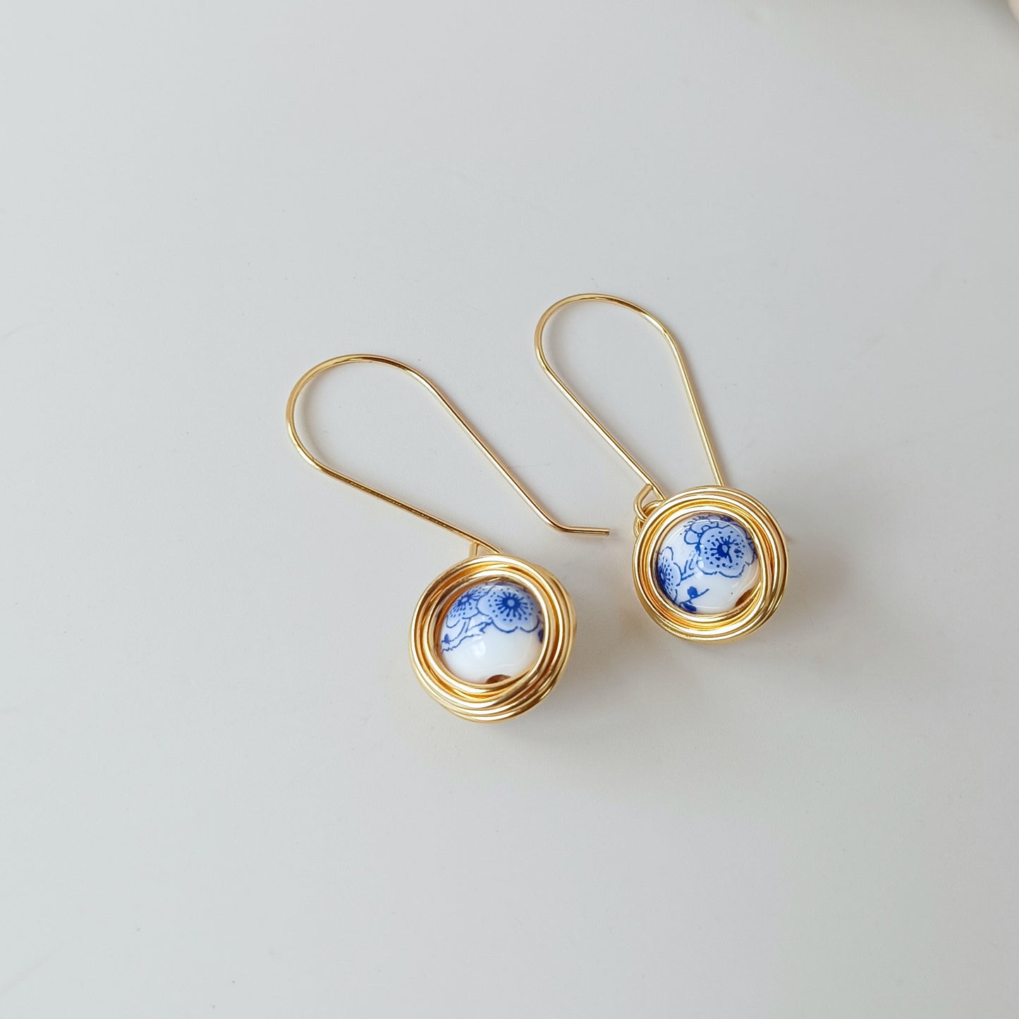 Ceramic Wrapped Earrings