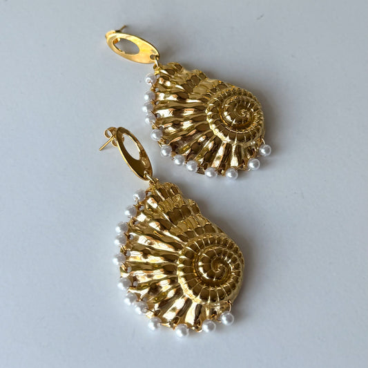 Half Seashell Earrings