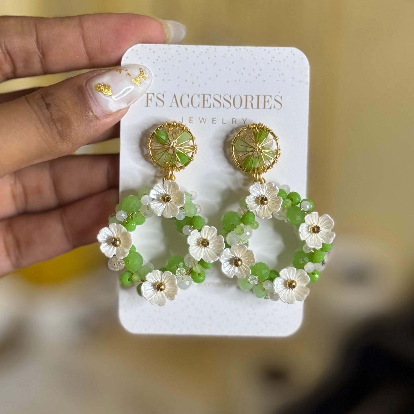 Floral Circle Earrings