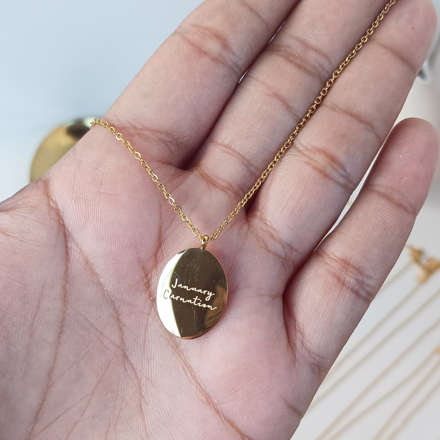 Floral Birth Month Necklace