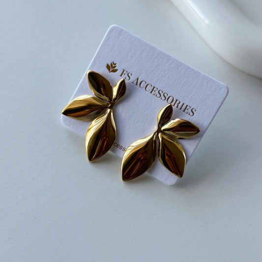 Half Pretty Leaf Earrings