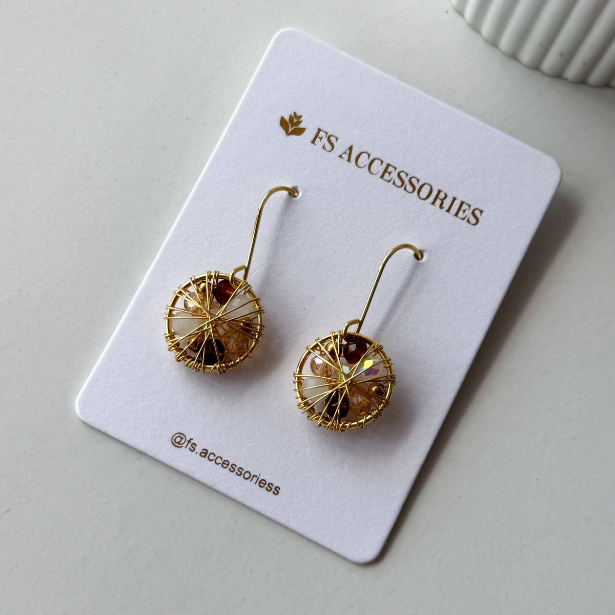 Mini Dreamcatcher Earrings with hooks