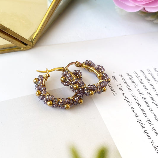 Medium Floral Hoops